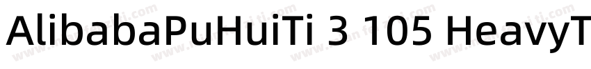 AlibabaPuHuiTi 3 105 HeavyTrueTyp字体转换